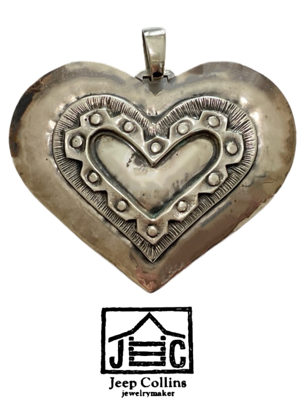 Jeep Collins Sterling Heart Pendant